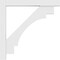 Ekena Millwork Standard Merced Architectural Grade PVC Bracket with Block Ends, 3"W x 36"D x 36"H BKTP03X36X36MRC05 - alternate 2